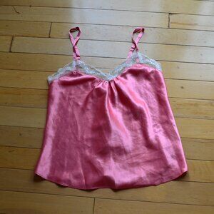 Vintage Oscar De La Renta Pink Label Silky Adjustable Slip Style Gown Cami Top M